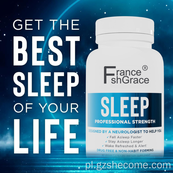 Pomoc snu dla dorosłych promuje kapsułki Sleep Melatonin